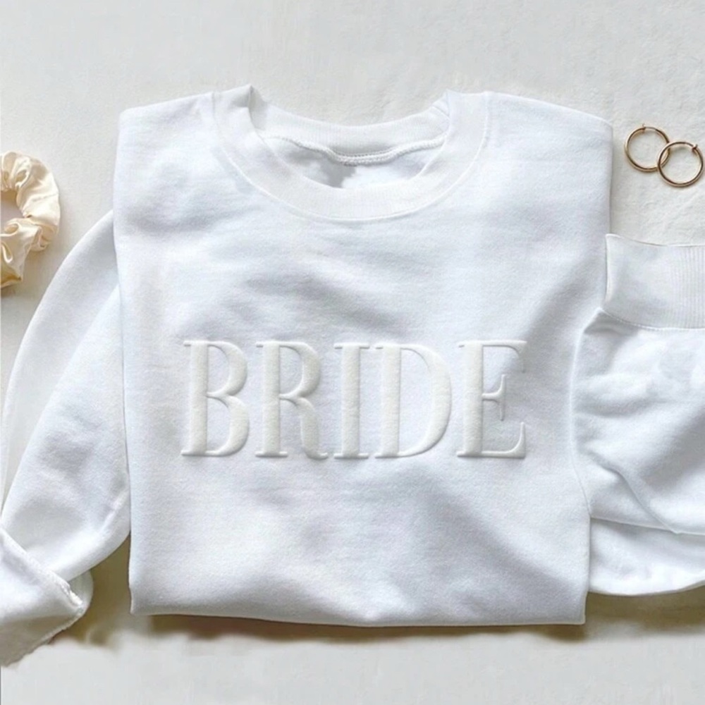 White 'Bride' Sweatshirt never worn
